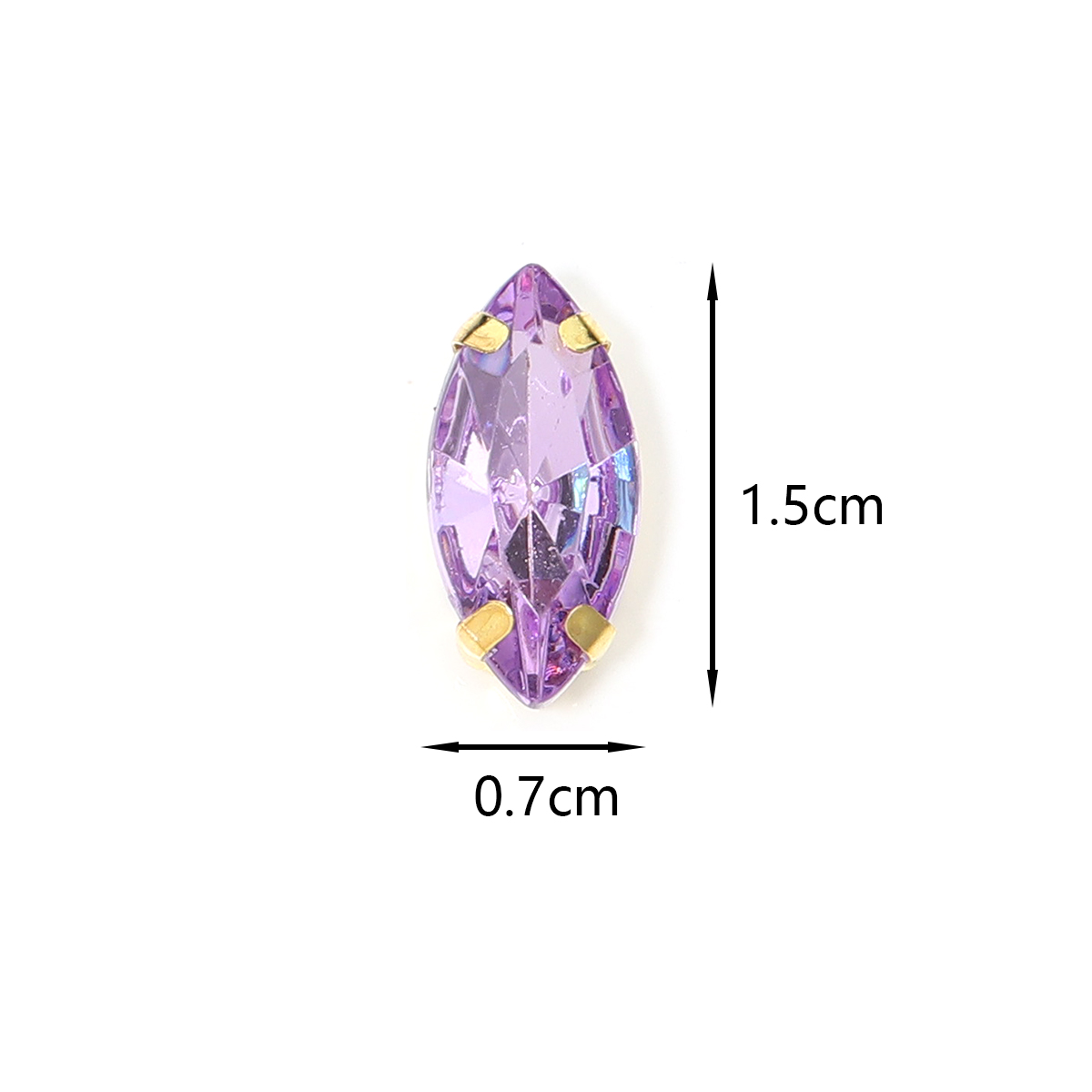50pcs Horse Eye Shape Stainles - Sew On Rhinestone review and price