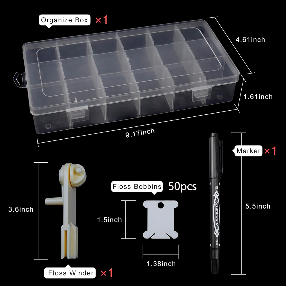 Embroidery Floss Organizer 18  - Craft Embellishment Storage review and price
