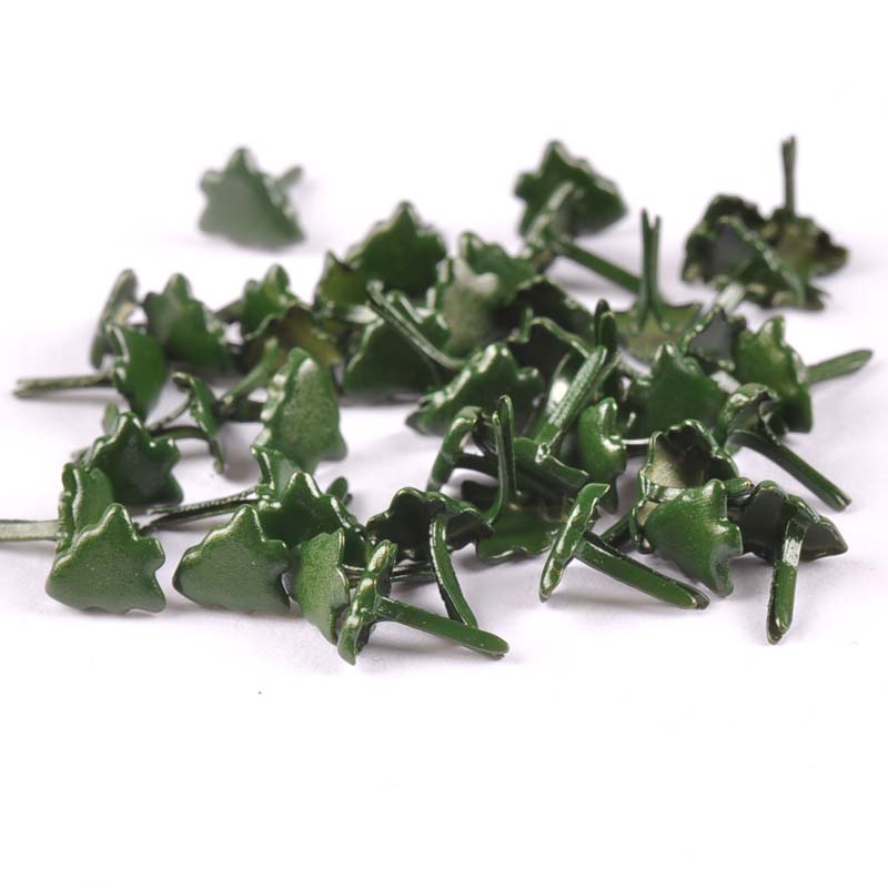 50pcs Mini Christmas Tree Brad - Christmas Craft Embellishment review and price
