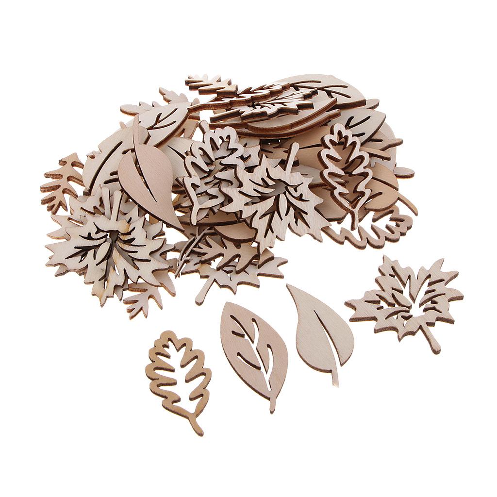 50 Pieces Wooden Leaves Embell - Christmas Craft Embellishment review and price