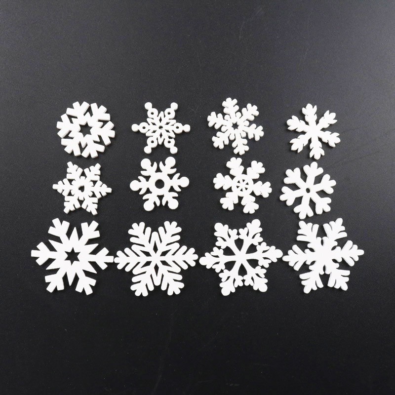 20Pcs Wooden Christmas Snowfla - Christmas Craft Embellishment review and price