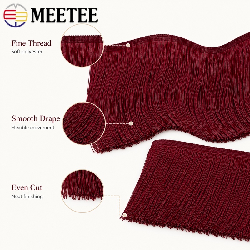 5/10Yards 10-30cm Red Tassel F - Fringe Ribbon Sewing review and price