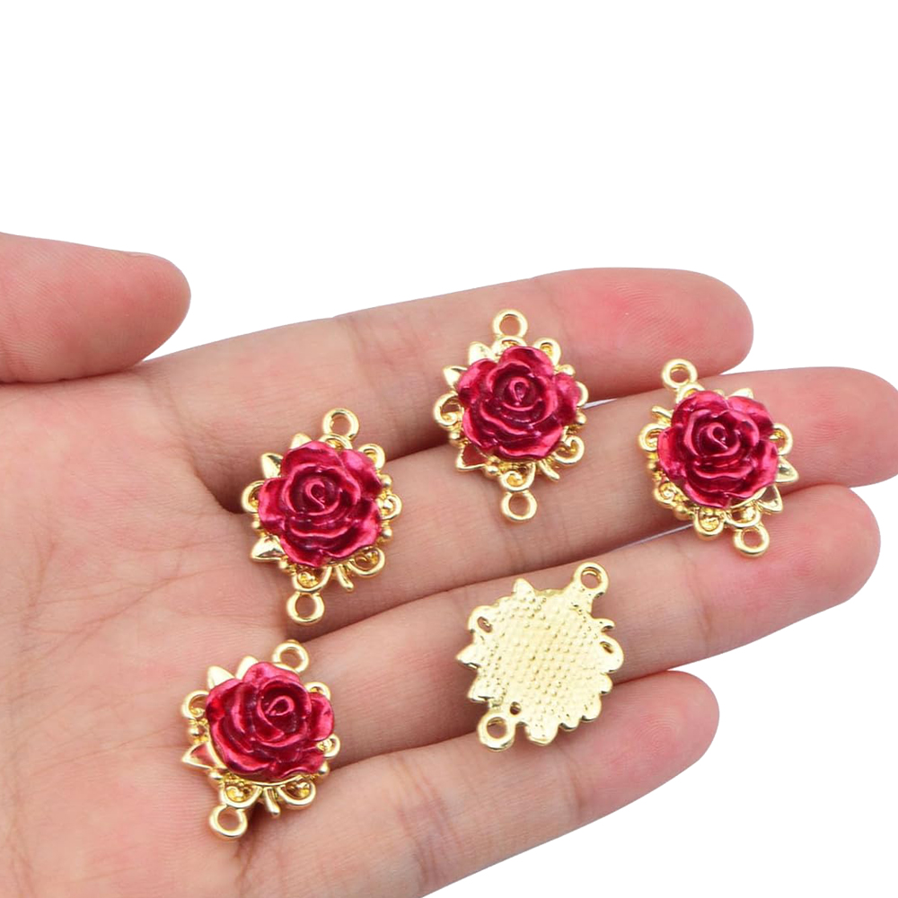 5/10pcs Rose Charms 3D Rose Fl - Embellishment Crafts review and price
