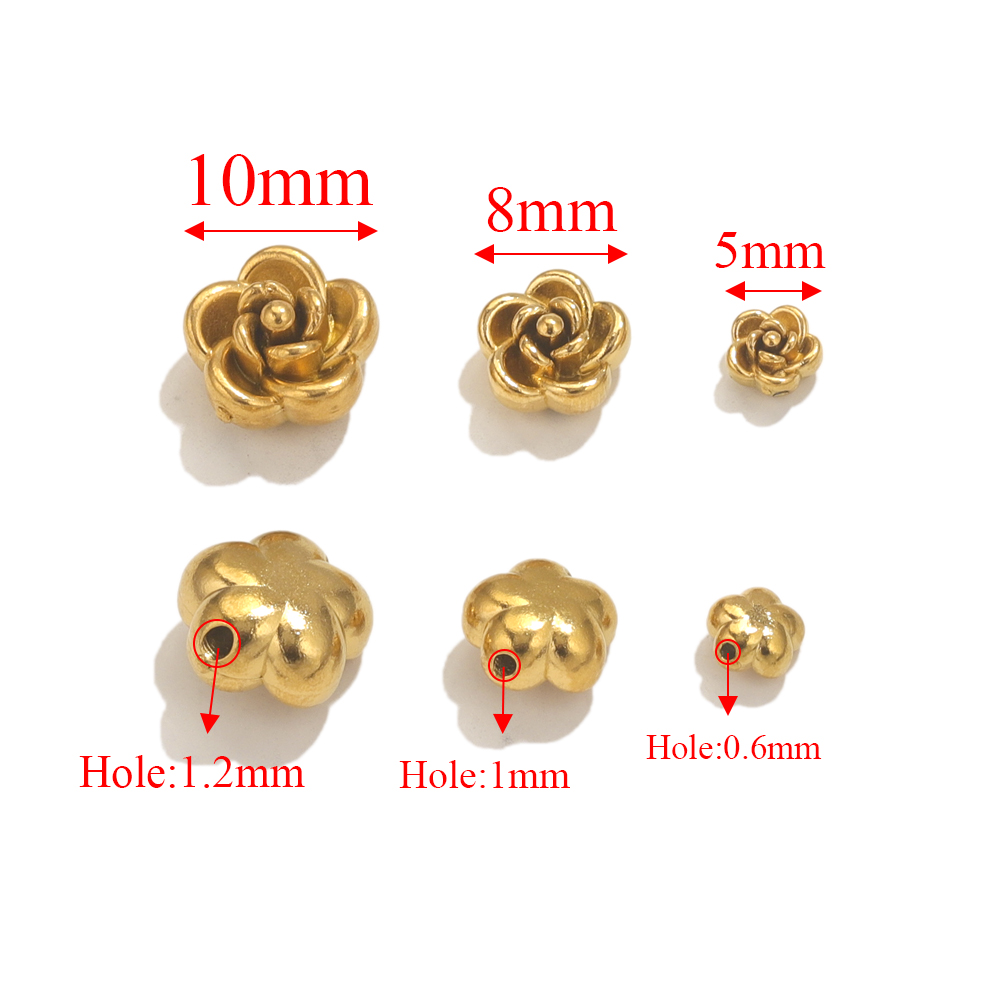 10pcs Stainless Steel Rose Flo - Embellishment Crafts review and price