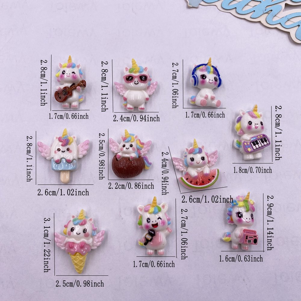 10pcs Resin Colorful Cartoon R - Christmas Craft Embellishment review and price